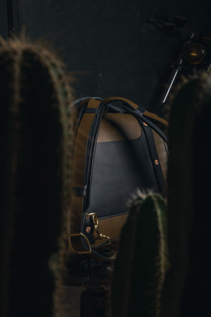 Porter Satchel // Olive + Black