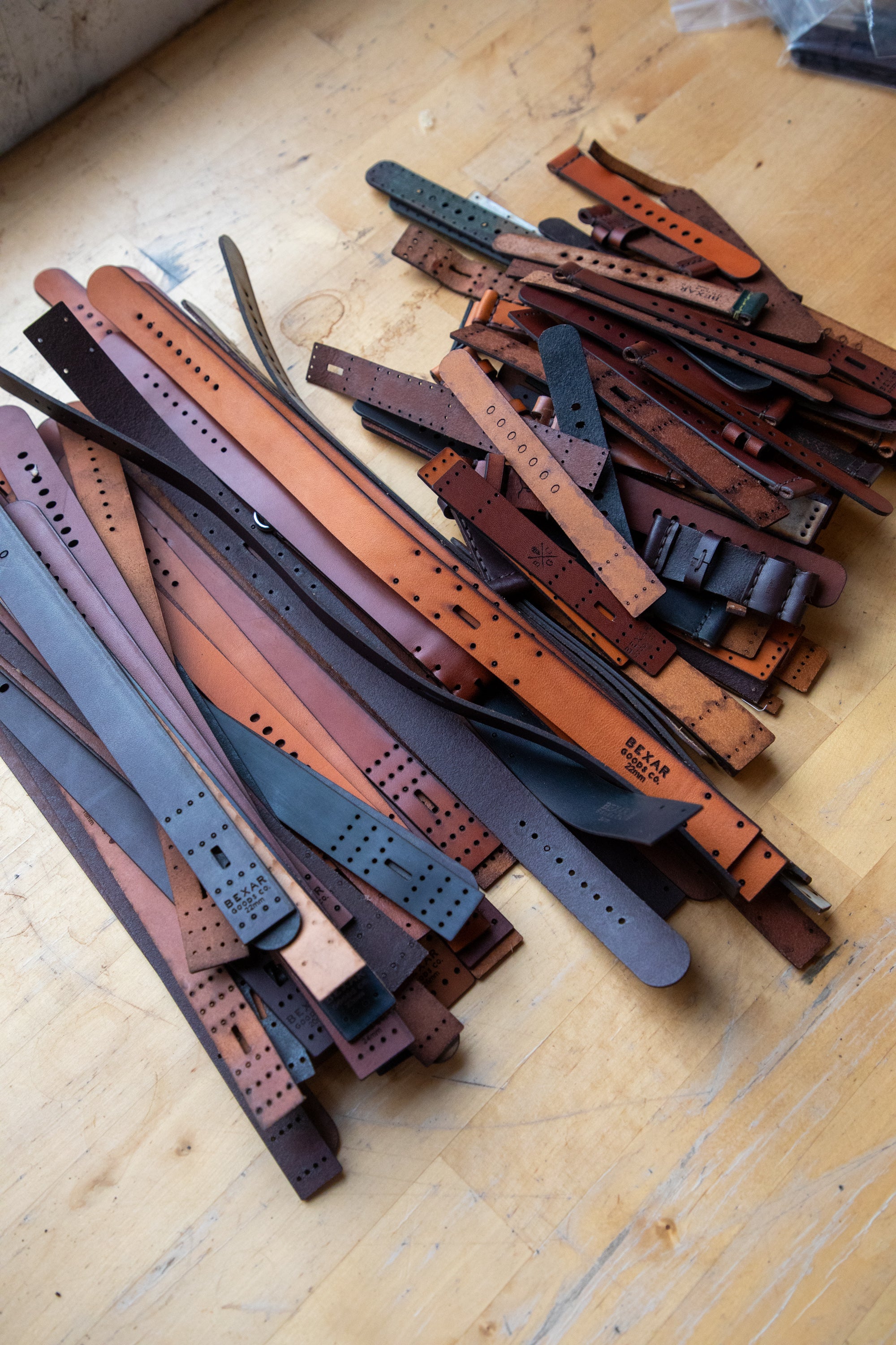 Lot #4 Leather Watch Straps not sewn
