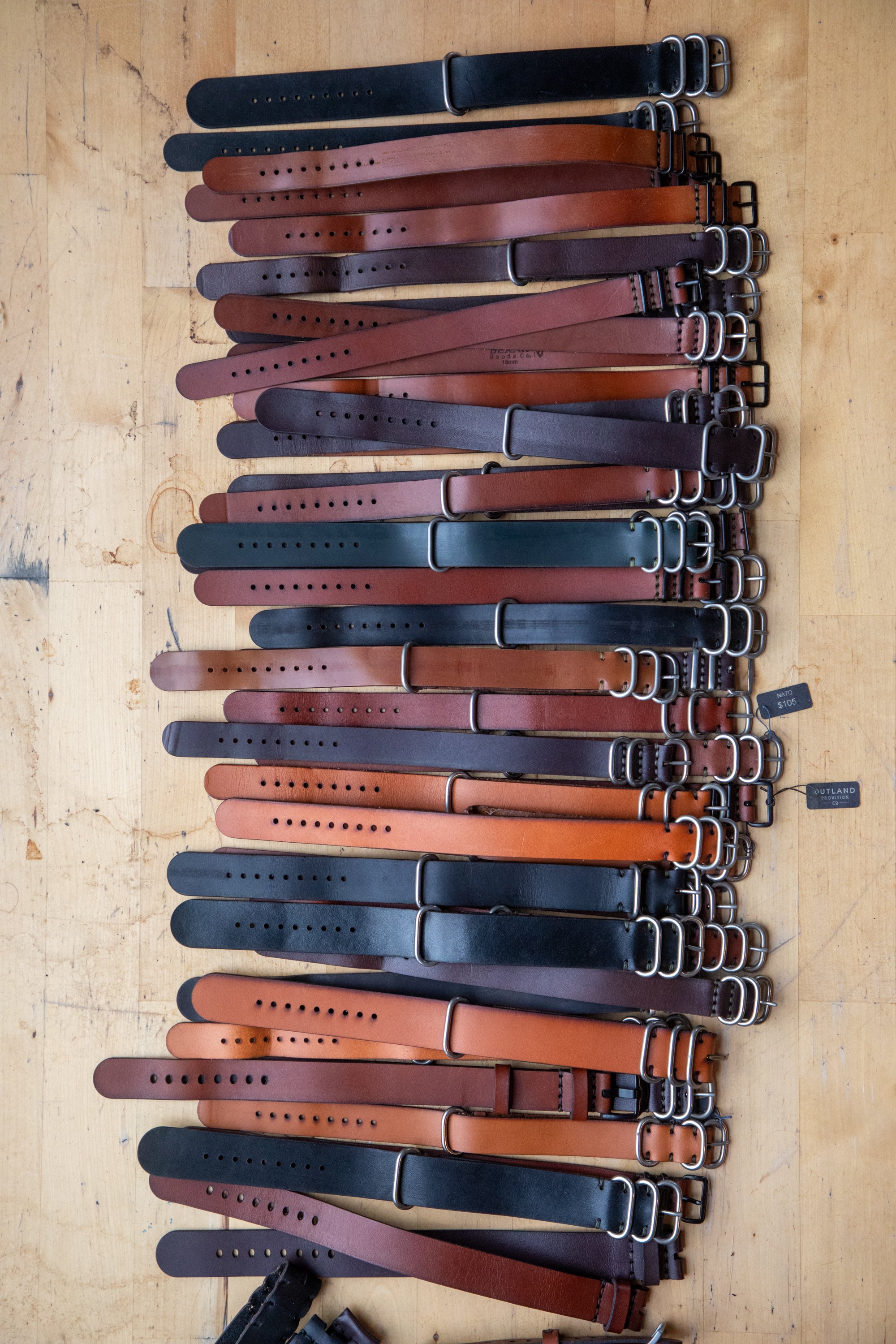 Lot #5 Watch Straps sewn