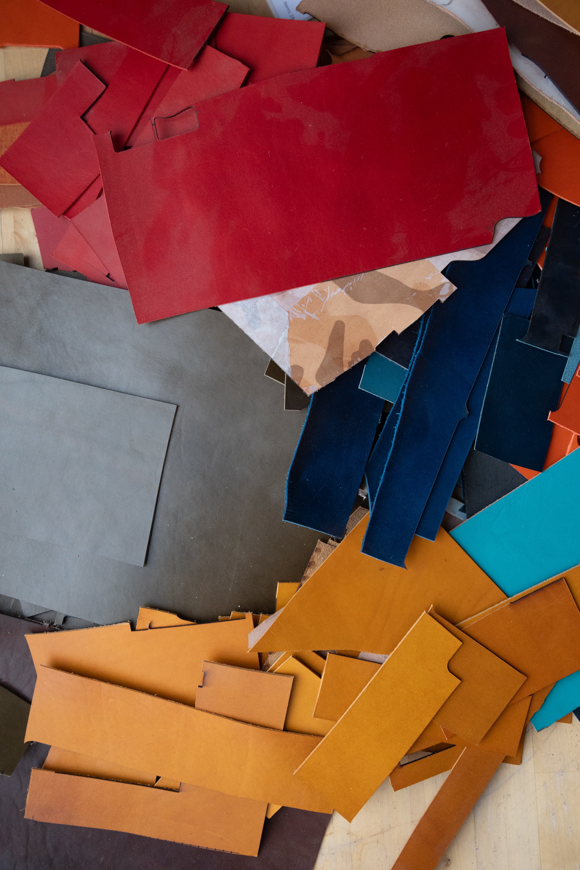 Lot #6 Color leather scrap