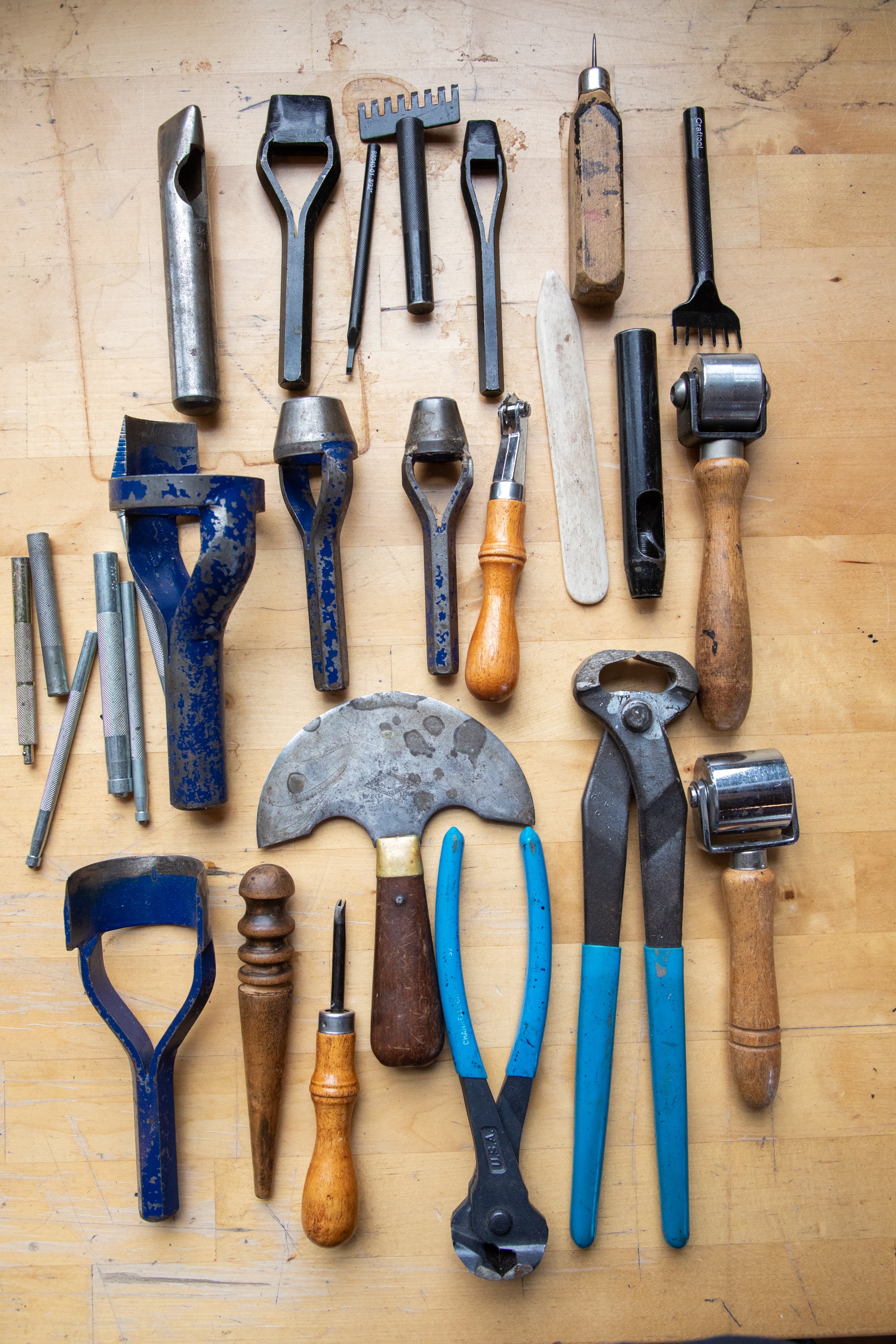 Lot #22 leather tools