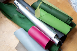 Lot #36 Goat Skin Leather Rolls