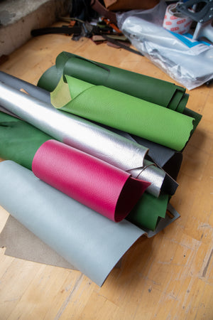 Lot #36 Goat Skin Leather Rolls