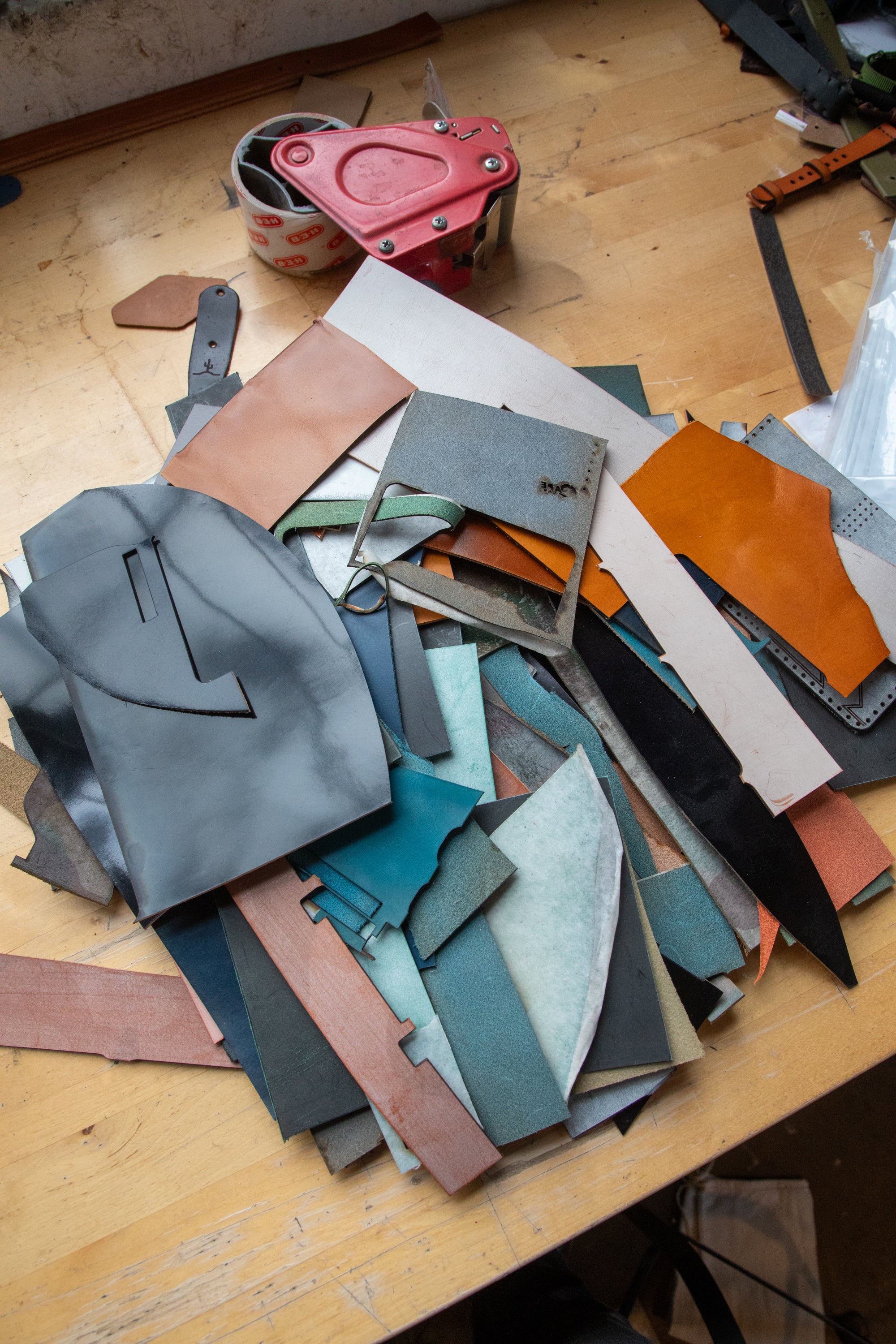 Lot #28 scrap leather