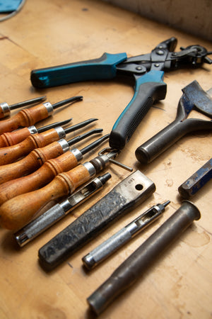 Lot #31 leather tools