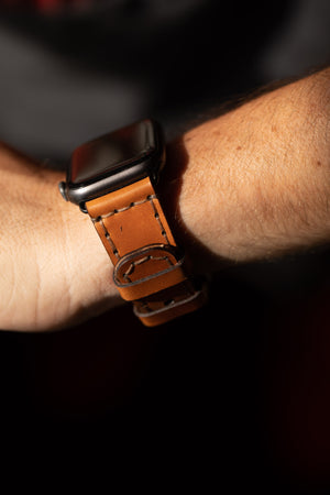 Apple Watch Strap Explore Whiskey Cordovan