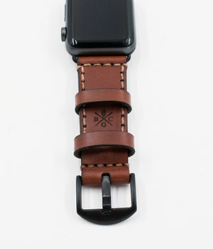 Apple Watch Strap Med Brown-Explore
