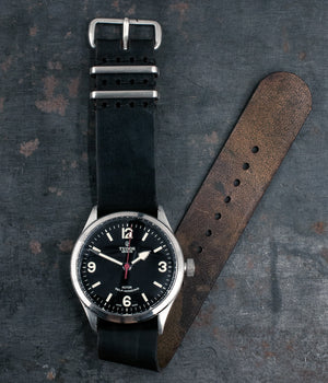 Simple NATO Watch Strap // Black Cordovan