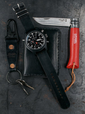 Simple NATO Watch Strap // Black Cordovan