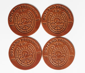 Outland Lucky Leather Coasters