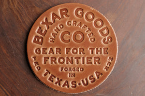 Gear for the Frontier Leather Coasters