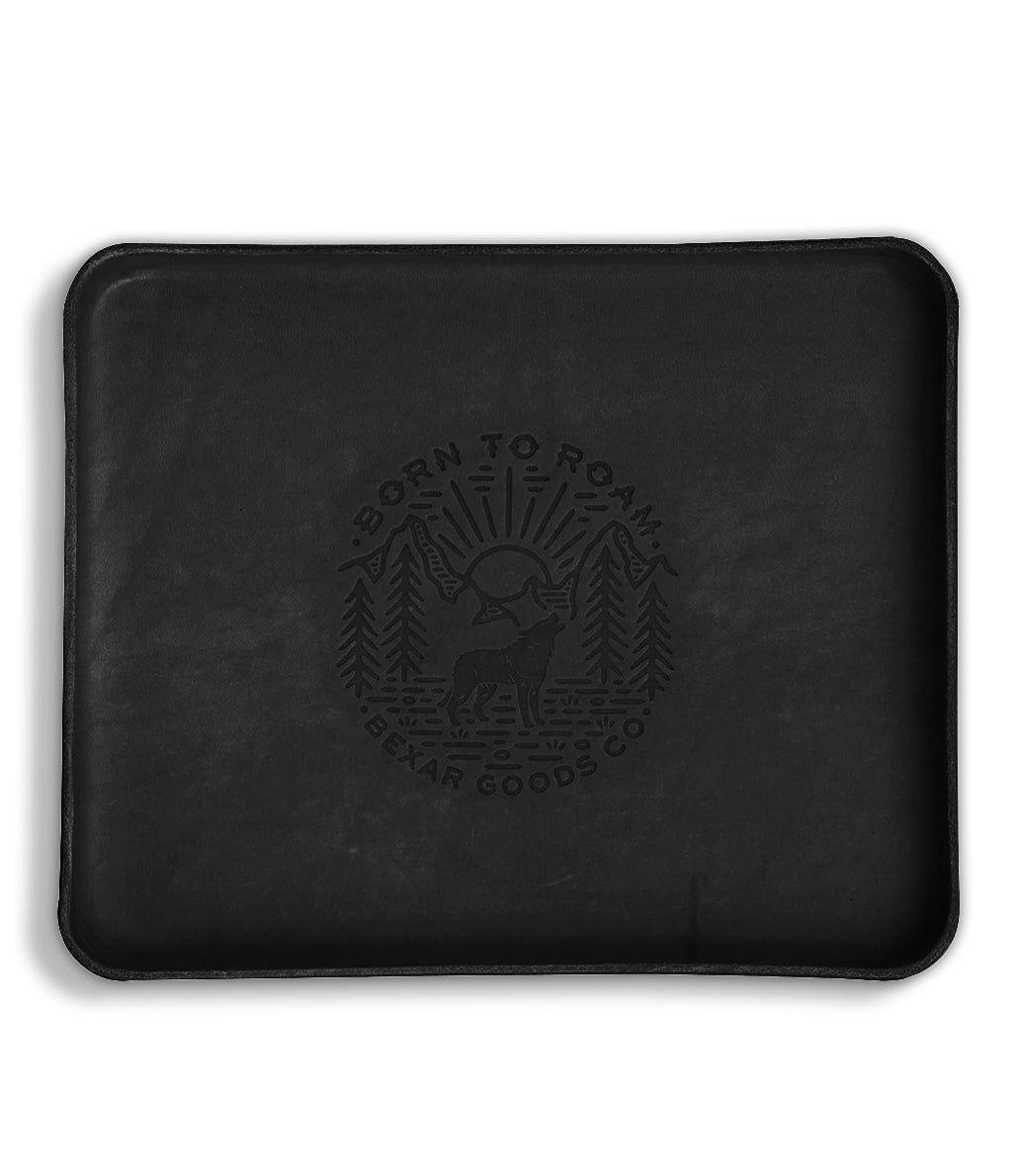 Born to Roam Valet Tray Black