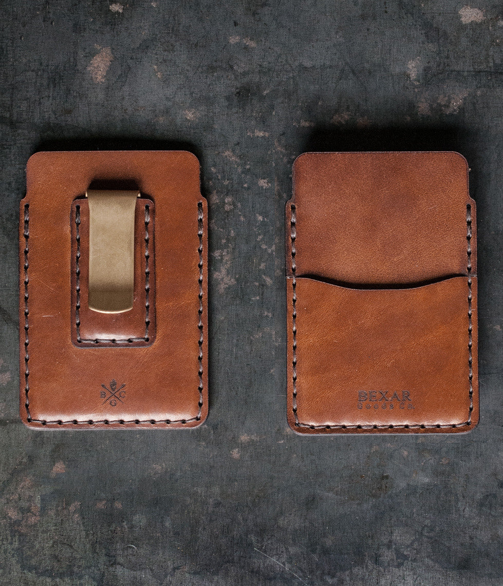 Leather Money Clip Wallet