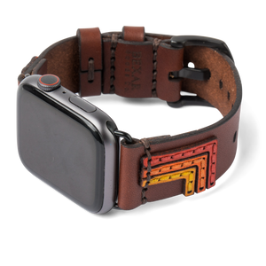 Apple Watch Strap // Medium Brown Bolt