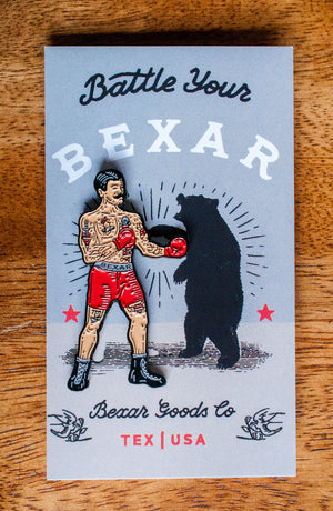 Boxing Enamel Lapel Pin - Bexar Goods