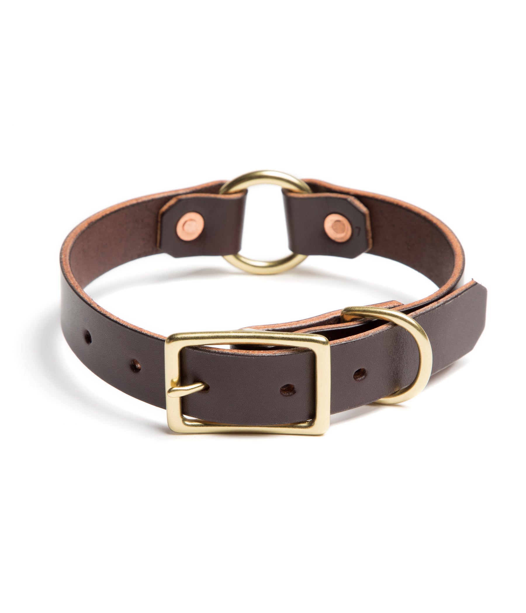 Country Dog Collar // Dark Brown