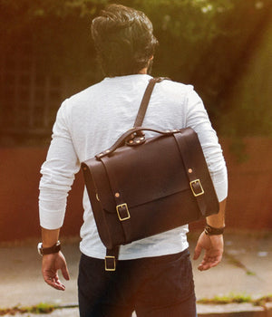 Porter Satchel // Dark Brown