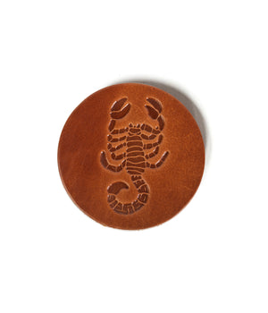 Scorpion Leather Coasters